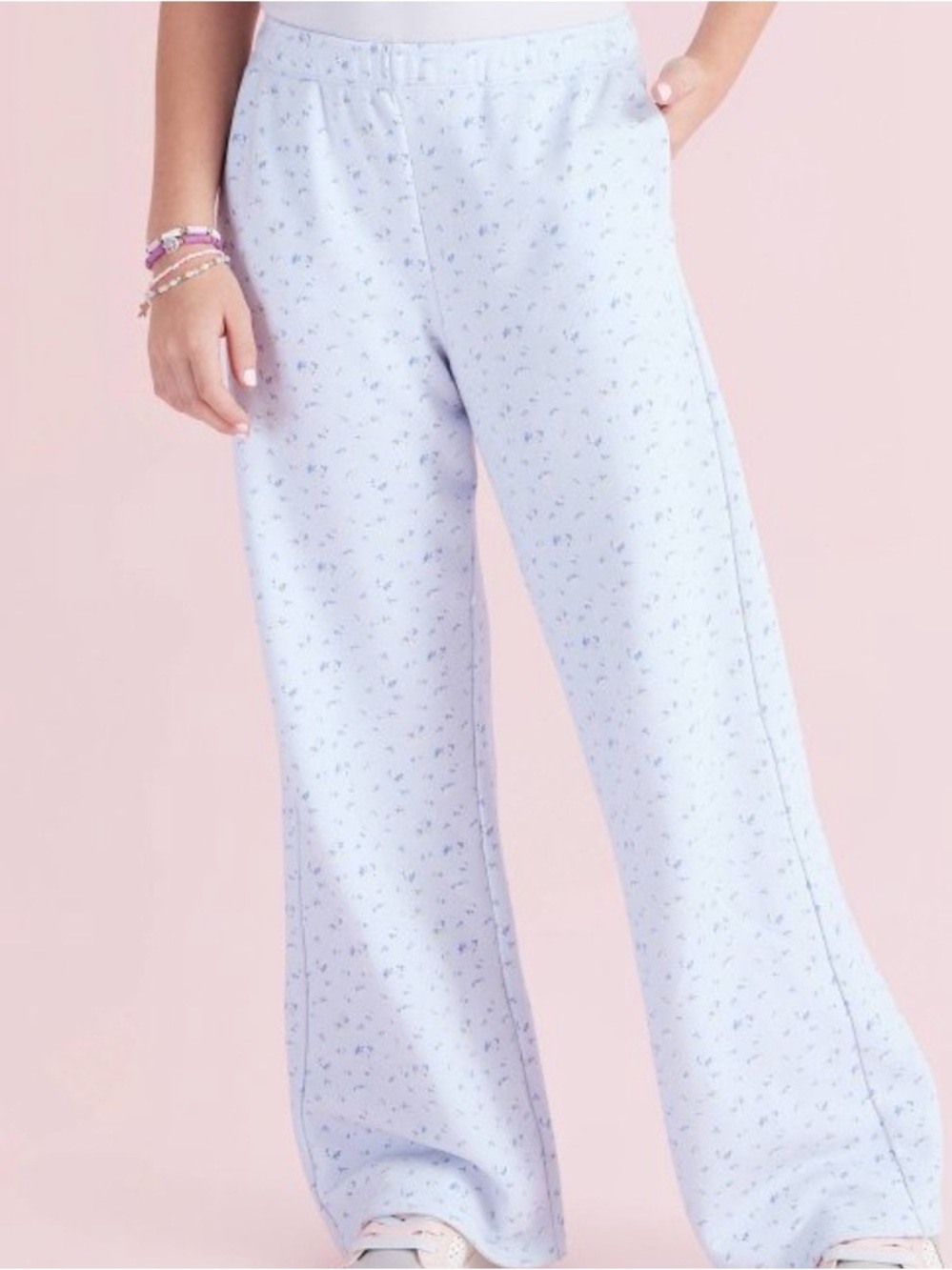 Esme
Everblooming Rosettes Ditsy Wide
Leg Sweatpants 
LoveShackFancy Target blue
